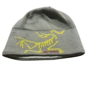 Arc'teryx Wool Blend Hat Beanie Outdoor Bird Head Toque Tan Y2K One Size